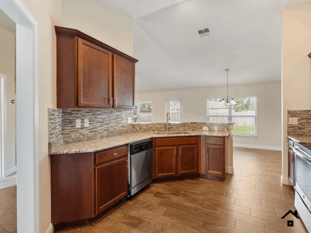 Out-of-state home seller - their vacant home kitchen in Port St Lucie
