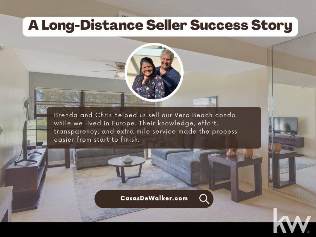 Testimonial from a seller who worked with Casas De Walker Team to sell a Port St. Lucie property from a distance.
