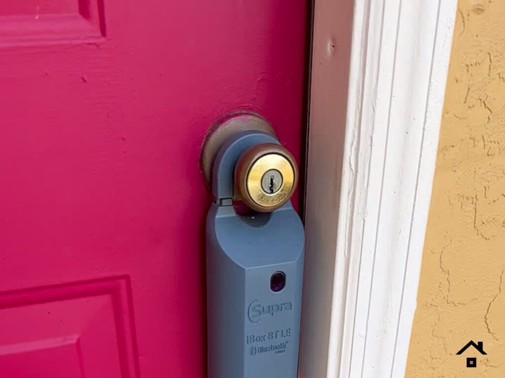Front door of a Port St. Lucie house being prepared for sale with local real estate help